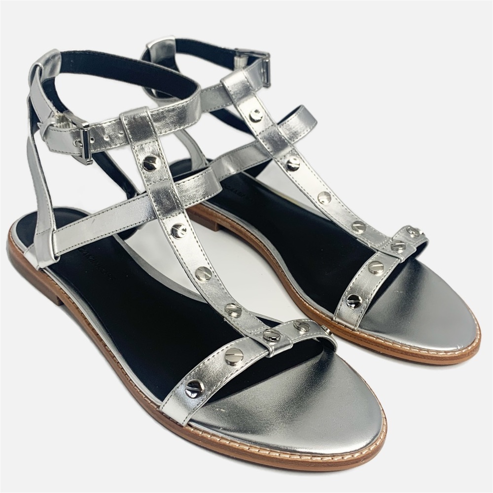 Rebecca Minkoff Silver Studded Sandals